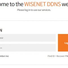 Wisenet-DDNS-Login-Page